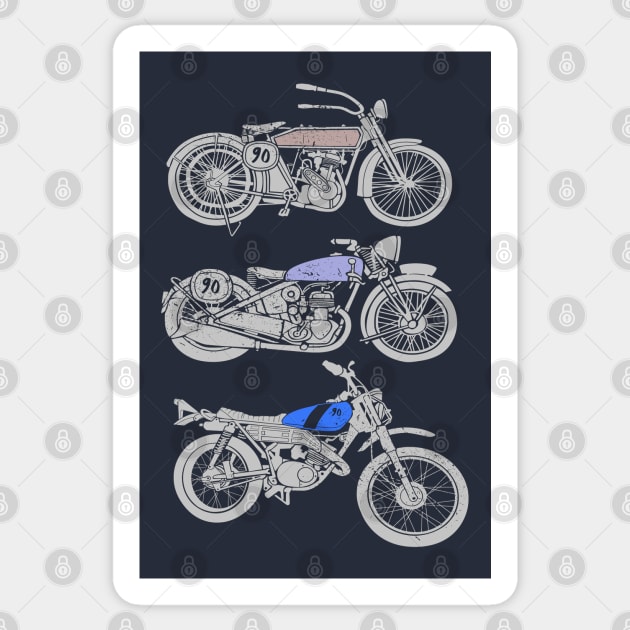 three bikes Sticker by Brainable ART